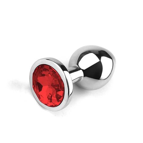 Plug Anal Diamante M Vermelho